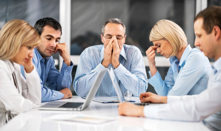 Five stressful businesspeople having problems at work.  [url=http://www.istockphoto.com/search/lightbox/9786622][img]http://dl.dropbox.com/u/40117171/business.jpg[/img][/url]